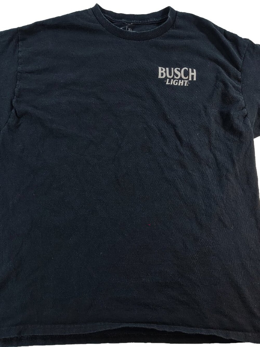 Men's Black XL Short Sleeve Busch Light Graphic Logo T-Shirt